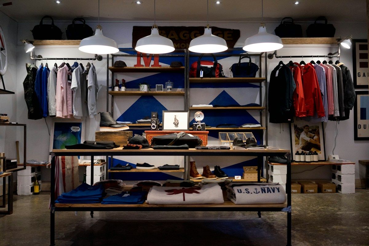 Upscale retail store interior